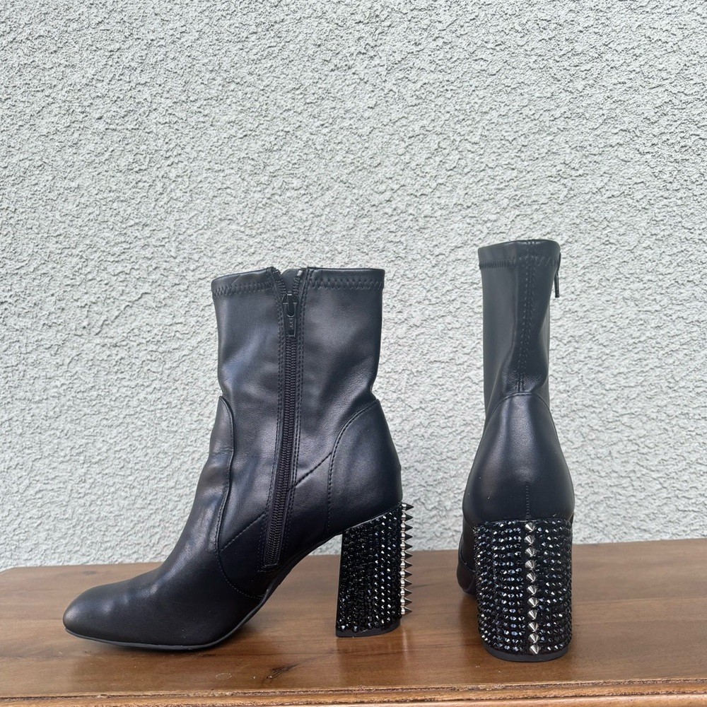 Black Studded Ankle Boots